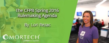 CFPB Spring 2016 Rulemaking Agenda